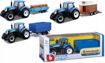 Zdjęcie produktu dla 1:32 New Holland Farm Tractor+Trailer 0603