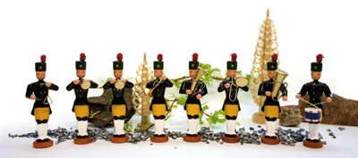 Produktbild von Miniaturfiguren Bergmannskapelle 8tlg. bunt Höhe=9,5cm NEU