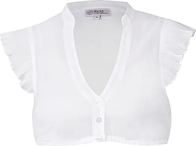 Produktbild von Dirndlbluse Kemnath Flügelarm weiß 40