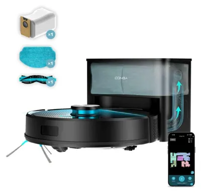 Produktbild von Cecotec Saug- und Wischroboter mit Absaugstation Conga Y50. Lasernavigation, 5000 Pa, 3 L