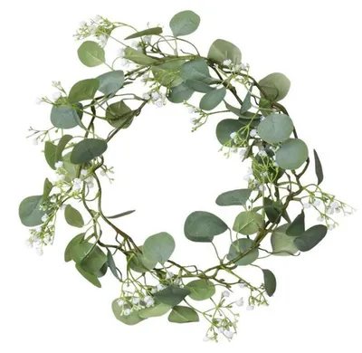 Produktbild von Eukalyptus Girlande 1,7m Künstlich Silberdollar Gypsophila