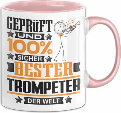 Produktbild von Trompeter Geschenk Lustiger Spruch für Trompeter Geschenkidee Bester Trompeter Der Welt (Rosa)