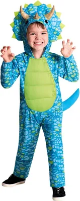 Produktbild von Amscan Kinderkostüm Dinosaurier blau grün 6-8 Jahre Verkleidung