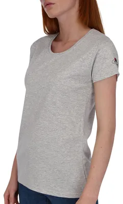 Produktbild von Fruit of the Loom Damen T-Shirt mit Vintage-Logo Farbe: graumeliert Größe: S