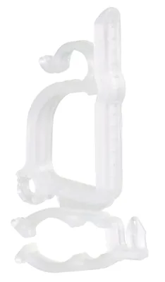 Produktbild von Riffelmacher Dachrinnenhalterung 6 cm für Lichterketten weiß - 10 Stück