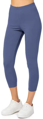 Image de Merry Style Leggings 3/4 pour femmes en coton MS10-199 (Jeans, M)