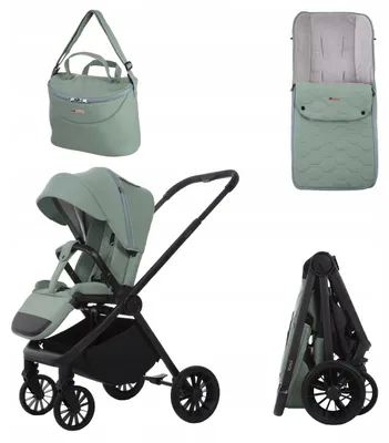Produktbild von BabyLux SCALE Kinderwagen, leichter, faltbarer Stadtkinderwagen, Schlafsack