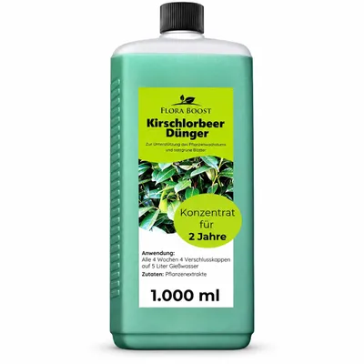 Produktbild von Flora Boost Kirschlorbeerdünger flüssig für Hecken, 1 Liter