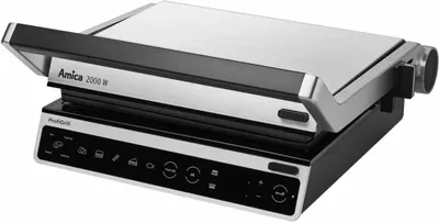 Obrázek produktu pro Amica GK 5011 ProfiGrill, Černá, Nerezová ocel, Obdélníkový, Dotyk, 0,85 m, 2000 W, 365 mm