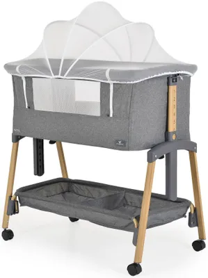 Image de Parc bébé avec paroi tombante Cangaroo - Adoro, gris