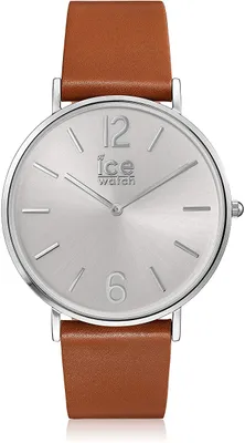 Produktbild von Ice-Watch - City Tanner Caramel Silver - Braun Herrenuhr mit Lederarmband - 001521 (Medium)