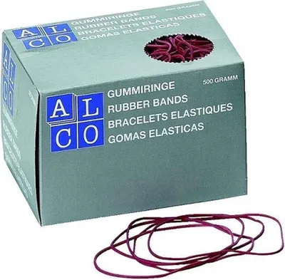 Produktbild von Gummiringe 85mm 500g rot Packung mit 20 Stück