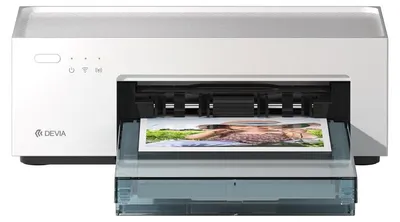 Immagine prodotto di Mini stampante portatile per foto, colore bianco, con 36 fogli per la stampa