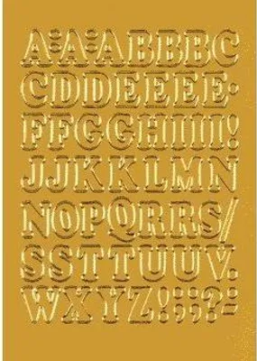 Produktbild von HERMA - Etikett 4183 12mm Buchstaben A-Z Goldfolie 50 Stück