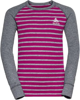 Produktbild von Odlo Kids Funktionsunterwäsche Langarm Shirt mit Streifen Print Active WARM ECO,