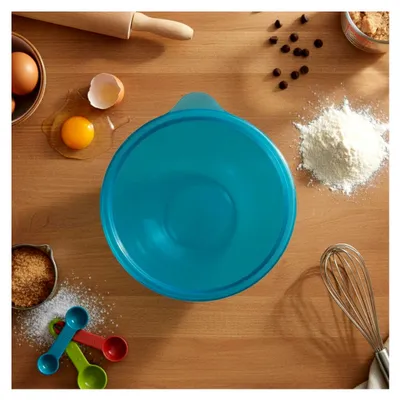 Produktbild von Mixbecher Classic mit Deckel, Glas, 16 cm, 1 L