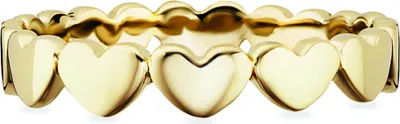 Produktbild von cai Ring 925/- Sterling Silber vergoldet Herzen