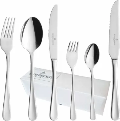 Produktbild von Picard & Wielpütz - Besteckset 72teilig mit Steakmessern - Serie Casino - Edelstahl - poliert - spülmaschinenfest, Size:72 SET.SM