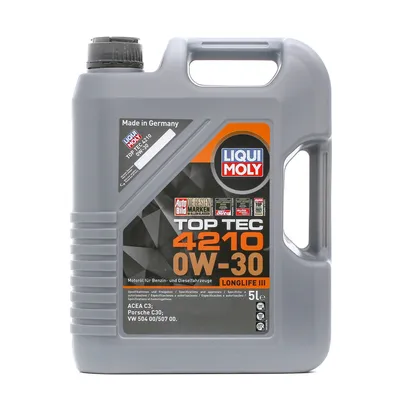 Produktbild von LIQUI MOLY Top Tec 4210 für 0W-30 5 Liter Motoröl Motorenöl C30 504 00 507 00 Öl