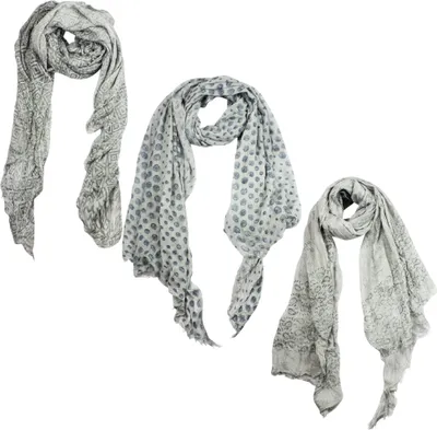 Produktbild von Sunsa Damen Schal/Herren Tuch Winter Halstuch Herrenschal XXL Tücher Geschenkideen Frauen/Männer 3er Set Pashmina Schultertuch Winterschal