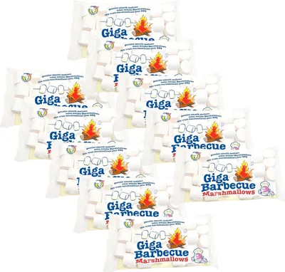 Produktbild von Mr. Mallo Giga Barbecue Marshmallows 10x750g – XXL Mäusespeck 7500g zum Grillen & Lagerfeuer
