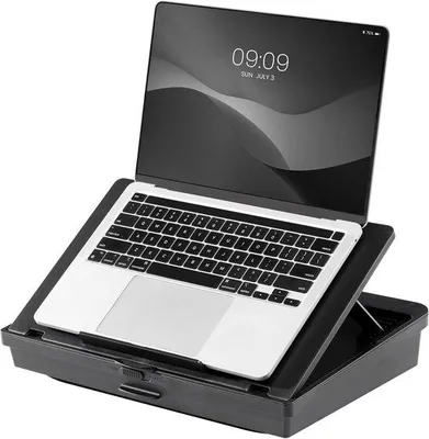 Produktbild von Famanu Laptopständer Aluminium mit 3 Fächern - Platzsparend und verstellbar