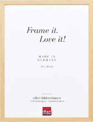 Zdjęcie produktu dla Efektowa rama drewniana profil 70 dąb 30x30 cm ze szkłem antyrefleksyjnym