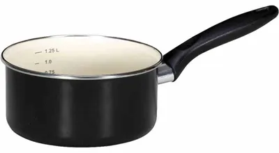 Image de Casserole "Triest" 16 cm émail blanc
