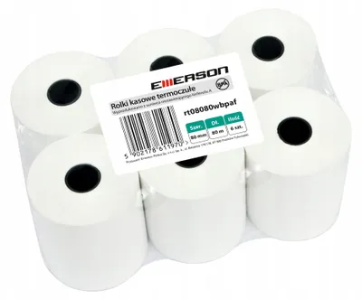 Produktbild von Emerson Thermorolle Kasse 80mm x 80m 6 Stück