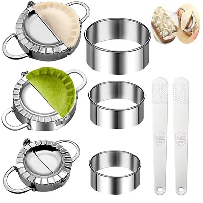 8-teiliges Edelstahl-Set Ravioli-Ausstecher, Knödelformer