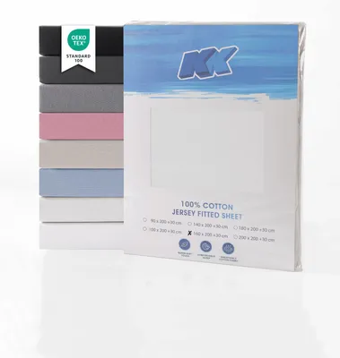 Obrázok produktu pre Bavlnené prestieradlo Jersey 160x200+30 cm, rôzne farby