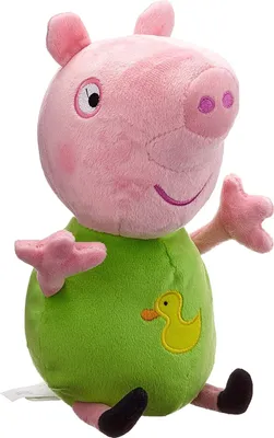 Image de Peppa Wutz Personnage en peluche Le temps du printemps (20cm) Doudou Peluche George