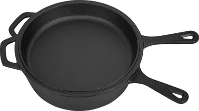 Image de Casserole en fonte émaillée 3-en-1 avec poêle, 26 cm