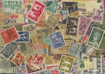 Produktbild von Briefmarken Saarland ab 1947 25 verschiedene Briefmarken