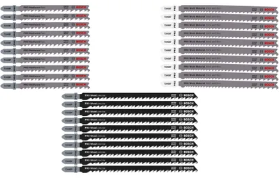 Productafbeelding van BOSCH 2607011946 BOSCH PRO Wood and Metal Stichsägeblätter-Set 30 tlg.