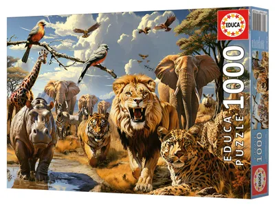 Produktbild von EDUCA Puzzle Divoká zvíř áta 1000 dílků