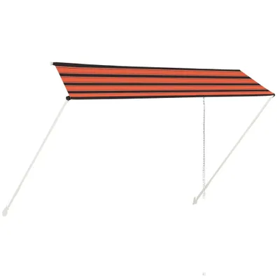 Immagine prodotto di Tenda da sole retrattile 350×150 cm arancione e marrone