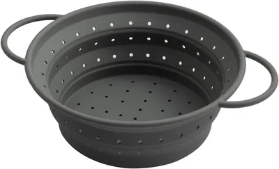 Produktbild von Faltbare Pastastrainer 21,5 cm, Platzsparend, Silikon, Spülmaschinenfest, für Kochen und Abgießen
