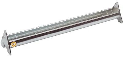 Produktbild von Futtertrog für Hühner | verzinkter Stahl | mit Gitter (100 cm)
