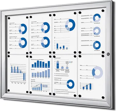 Produktbild von 8 x DIN A4 Schaukasten S-Line