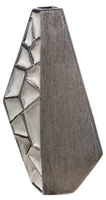 Zdjęcie produktu dla Wazon "Lissabon" firmy Gilde, ceramika, srebrny, zestaw 2 sztuk, długość 8 cm, szerokość 21 cm, wysokość 36 cm. Numer artykułu: 47494, kod kreskowy: 4063387474945