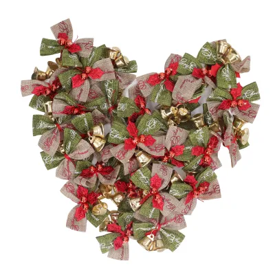 Produktbild von Mini Bowknot Glocken,Weihnachten Schleife mit Glocken,Weihnachten Bowknot Glocken,Mini Weihnachten Schleife Glocken,Mini Bowknot Ornament,Mini Schleife mit Glocken