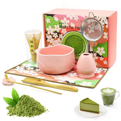 Productafbeelding van Set van 8 Matcha Accessoires, Roze