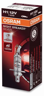 Obrázek produktu pro Žárovka do světlometů OSRAM NIGHT BREAKER SILVER, 1x H1, 55W, +100% světla