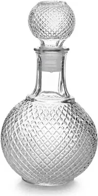 Produktbild von 1 L Karaffe Flasche Whiskykaraffe Cognacflasche Glaskaraffe Whisky Dekanter