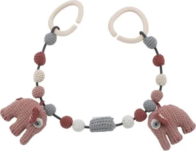 Produktbild von Sebra Fanto Der Elefant Kinderwagenkette Blossom Pink | Kinderwagen Spielzeug
