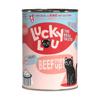 Produktbild von Lucky Lou Lifestage Adult Geflügel & Rind 6x 400 g