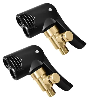 Obrázek produktu pro 2 kusy adaptérů pro pumpu na pneumatiky s ventilem pro odvzdušnění, mosazné