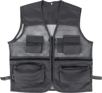 Produktbild von Militärweste langlebiger atmungsaktives Multi -Taschen -Netzfischen für Outdoor Activitiesxxl dunkelgrau