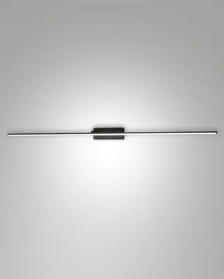 Produktbild von Nala LED-Wandleuchte, 20 W, 2460 lm, Schutzart IP44, 3000 K warmweiß, Gehäuse aus Metall und Methacrylat, Farbe: Schwarz, modernes Design, 109,5 cm